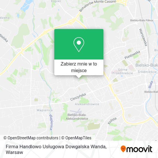 Mapa Firma Handlowo Usługowa Dowgalska Wanda