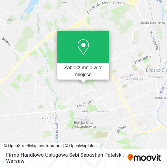 Mapa Firma Handlowo Usługowa Sebi Sebastian Patelski