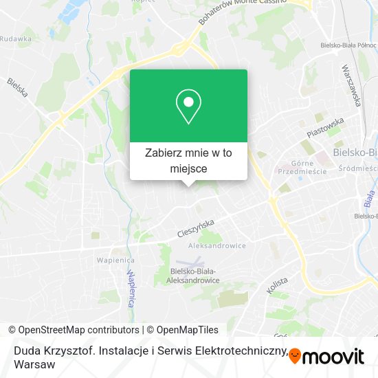 Mapa Duda Krzysztof. Instalacje i Serwis Elektrotechniczny