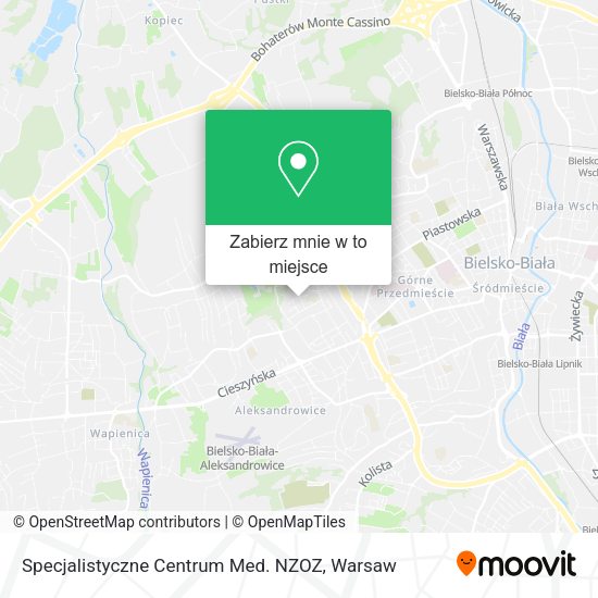 Mapa Specjalistyczne Centrum Med. NZOZ