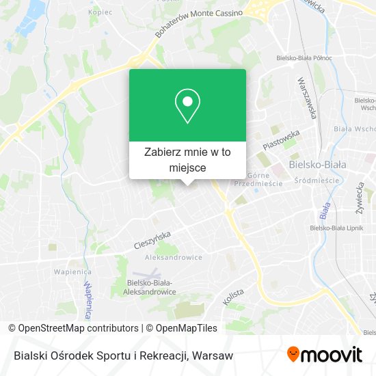 Mapa Bialski Ośrodek Sportu i Rekreacji