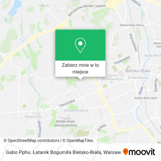 Mapa Gabo Pphu. Łatanik Bogumiła Bielsko-Biała