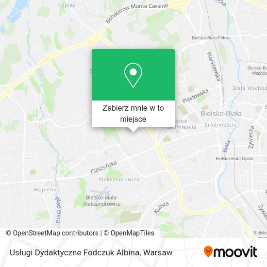 Mapa Usługi Dydaktyczne Fodczuk Albina