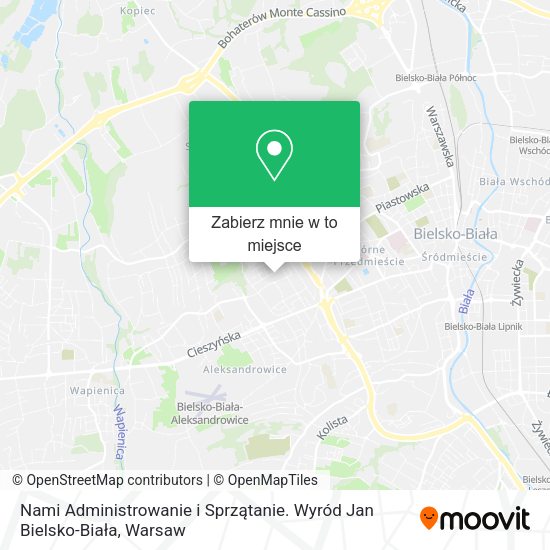 Mapa Nami Administrowanie i Sprzątanie. Wyród Jan Bielsko-Biała