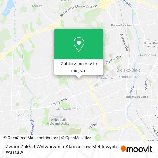 Mapa Zwam Zakład Wytwarzania Akcesoriów Meblowych