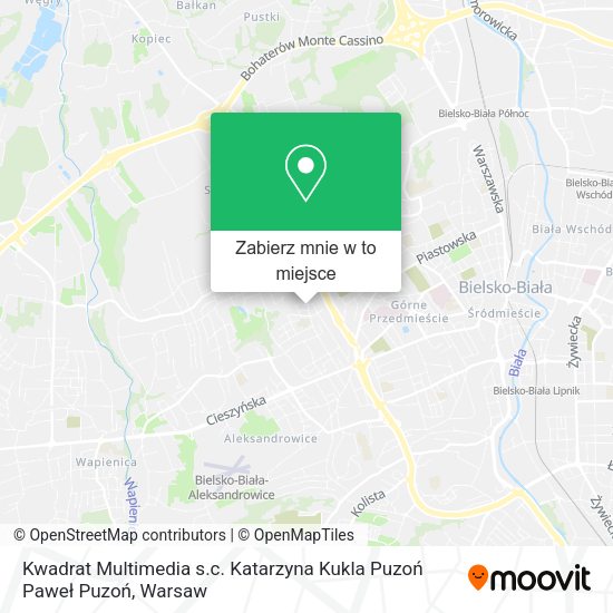 Mapa Kwadrat Multimedia s.c. Katarzyna Kukla Puzoń Paweł Puzoń