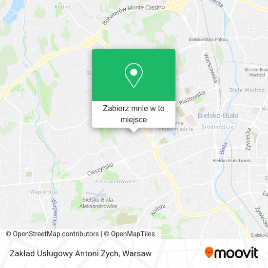 Mapa Zakład Usługowy Antoni Zych