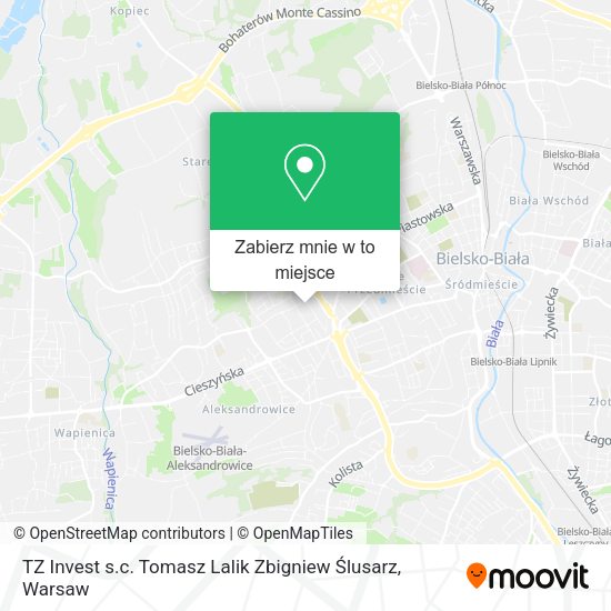 Mapa TZ Invest s.c. Tomasz Lalik Zbigniew Ślusarz