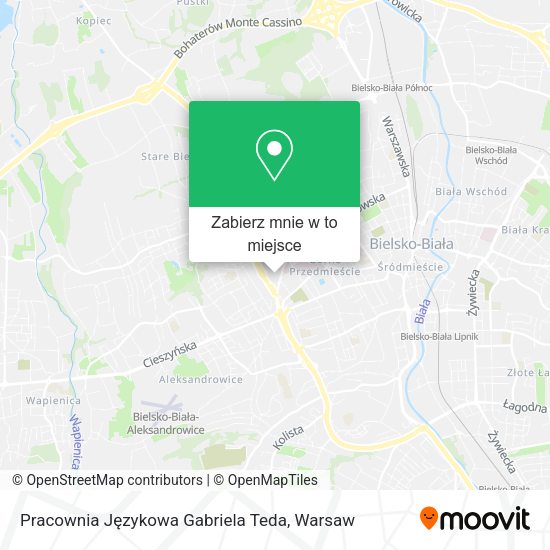 Mapa Pracownia Językowa Gabriela Teda