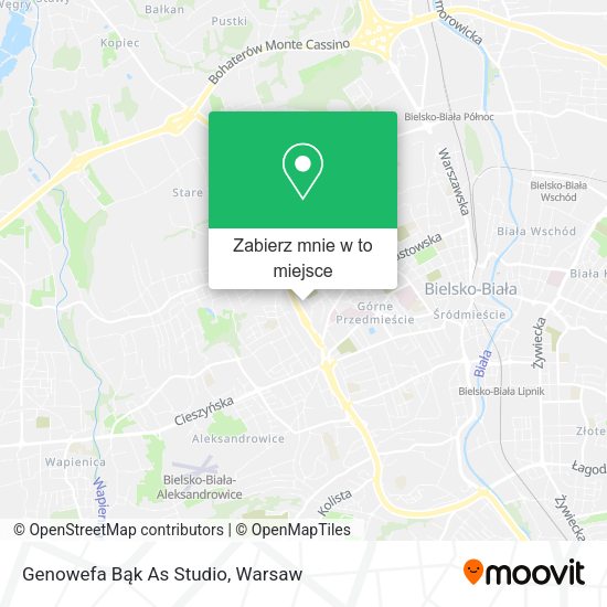 Mapa Genowefa Bąk As Studio