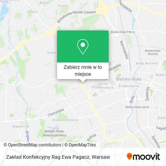 Mapa Zakład Konfekcyjny Rag Ewa Pagacz