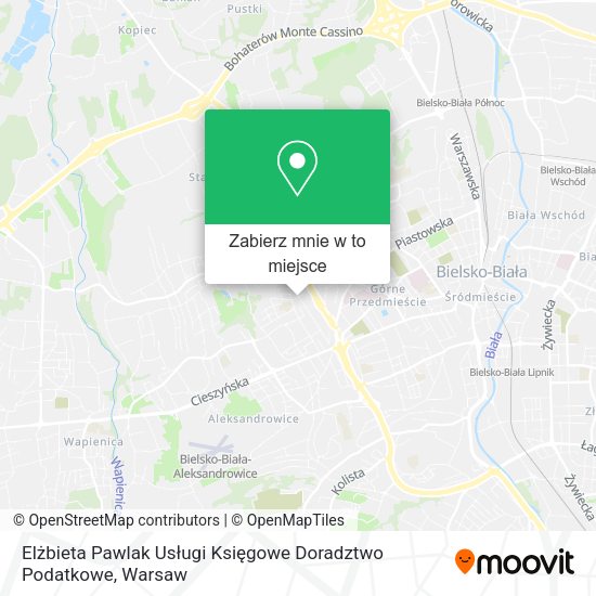 Mapa Elżbieta Pawlak Usługi Księgowe Doradztwo Podatkowe