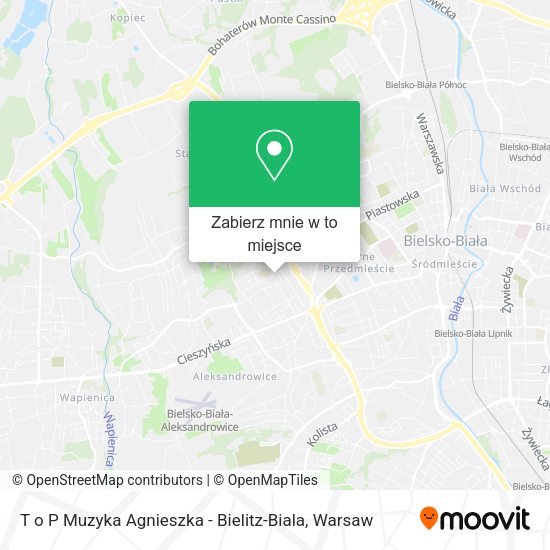 Mapa T o P Muzyka Agnieszka - Bielitz-Biala