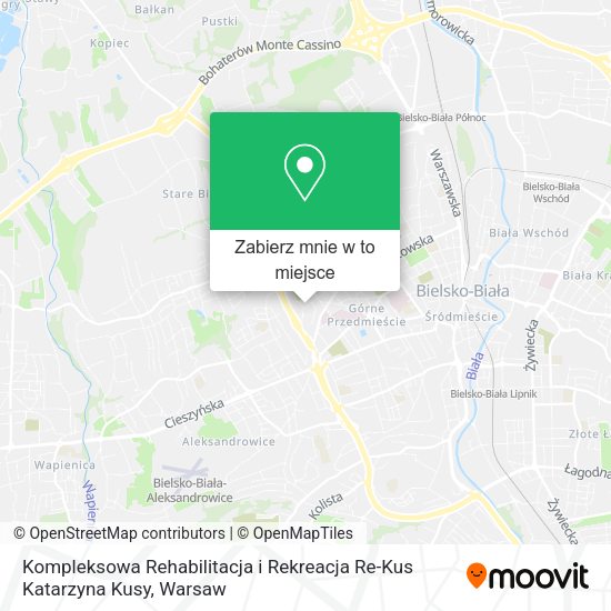 Mapa Kompleksowa Rehabilitacja i Rekreacja Re-Kus Katarzyna Kusy