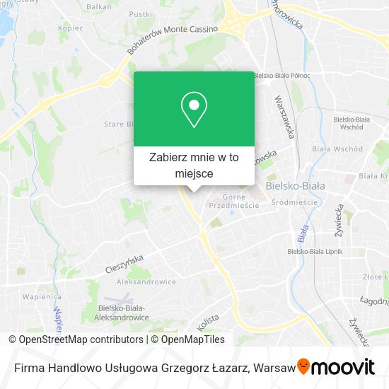 Mapa Firma Handlowo Usługowa Grzegorz Łazarz