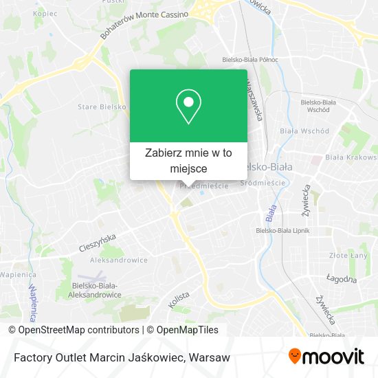 Mapa Factory Outlet Marcin Jaśkowiec