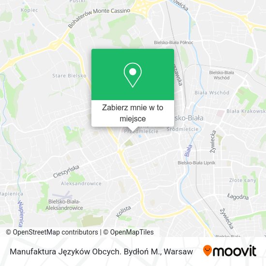 Mapa Manufaktura Języków Obcych. Bydłoń M.