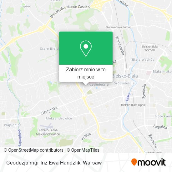 Mapa Geodezja mgr Inż Ewa Handzlik