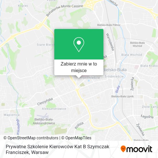 Mapa Prywatne Szkolenie Kierowców Kat B Szymczak Franciszek