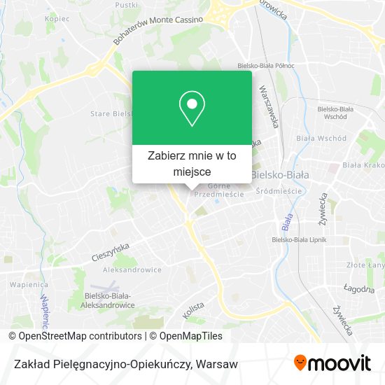 Mapa Zakład Pielęgnacyjno-Opiekuńczy