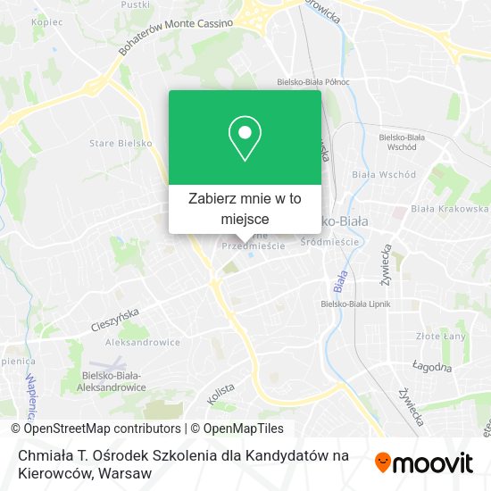 Mapa Chmiała T. Ośrodek Szkolenia dla Kandydatów na Kierowców