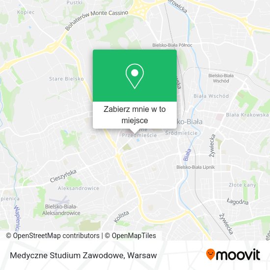 Mapa Medyczne Studium Zawodowe