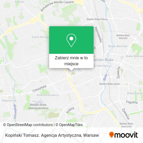 Mapa Kopiński Tomasz. Agencja Artystyczna