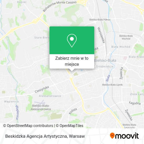 Mapa Beskidzka Agencja Artystyczna