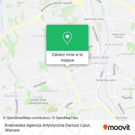 Mapa Krakowska Agencja Artystyczna Dariusz Liput