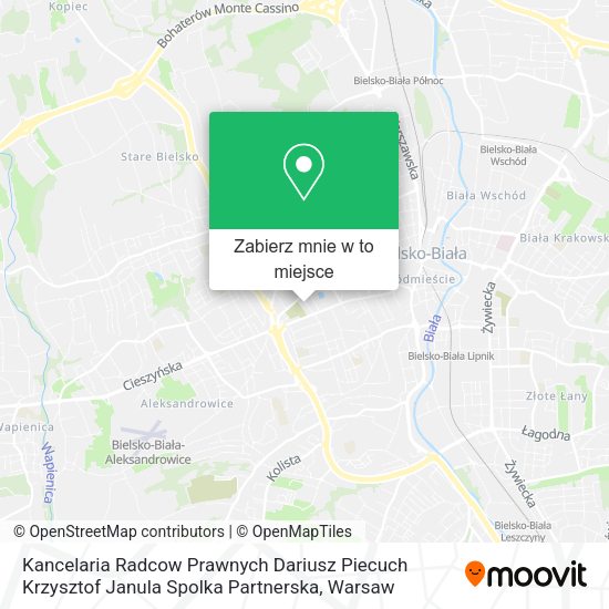 Mapa Kancelaria Radcow Prawnych Dariusz Piecuch Krzysztof Janula Spolka Partnerska