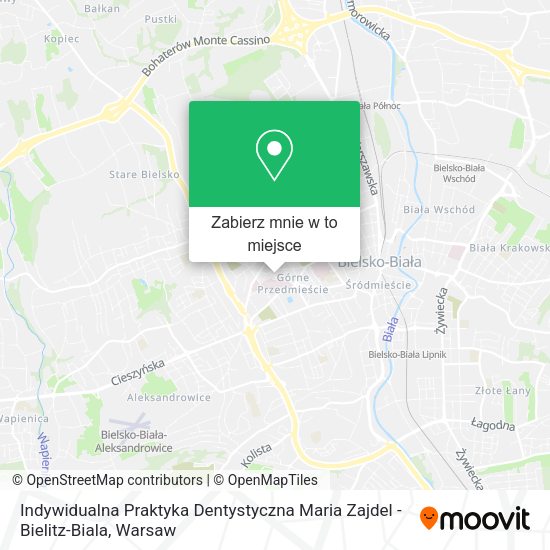 Mapa Indywidualna Praktyka Dentystyczna Maria Zajdel - Bielitz-Biala