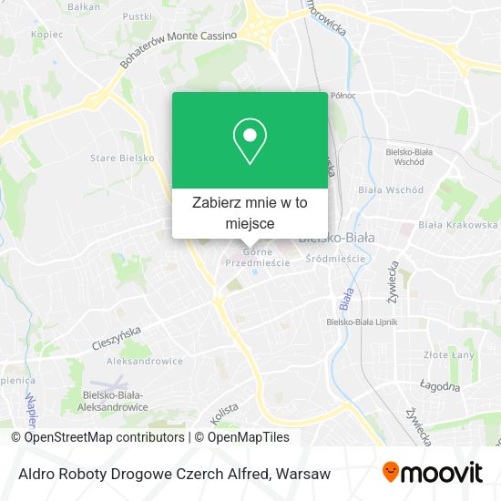 Mapa Aldro Roboty Drogowe Czerch Alfred