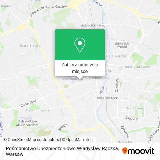 Mapa Pośrednictwo Ubezpieczeniowe Władysław Rączka