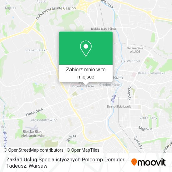 Mapa Zakład Usług Specjalistycznych Polcomp Domider Tadeusz