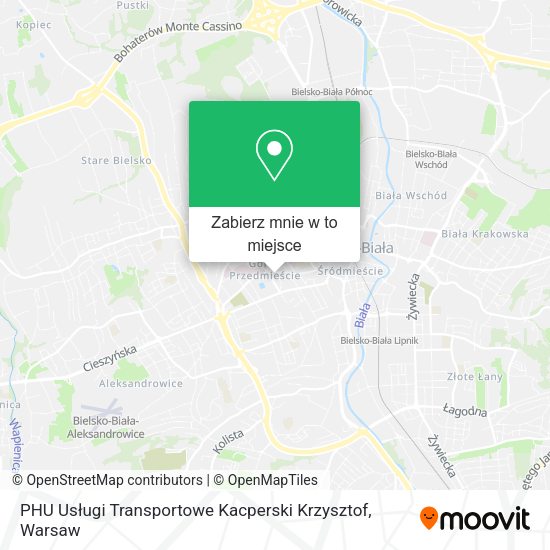 Mapa PHU Usługi Transportowe Kacperski Krzysztof