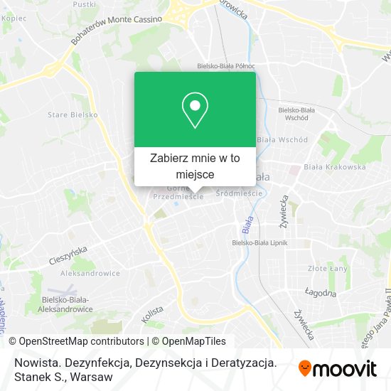 Mapa Nowista. Dezynfekcja, Dezynsekcja i Deratyzacja. Stanek S.