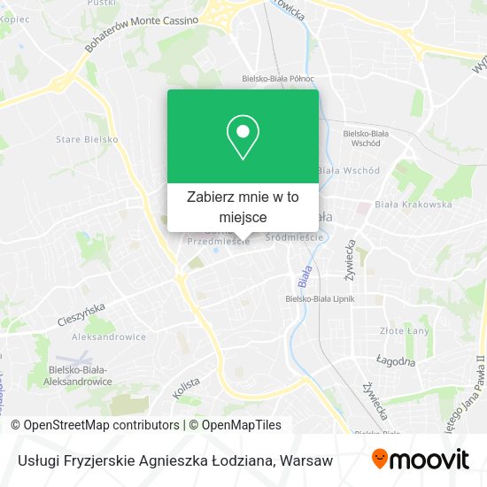 Mapa Usługi Fryzjerskie Agnieszka Łodziana