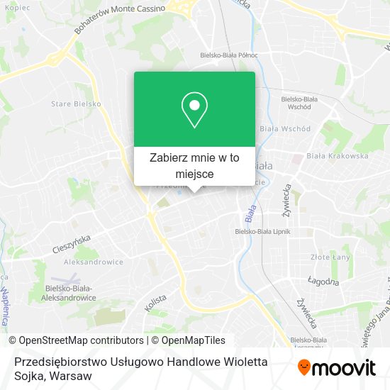 Mapa Przedsiębiorstwo Usługowo Handlowe Wioletta Sojka