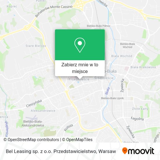 Mapa Bel Leasing sp. z o.o. Przedstawicielstwo