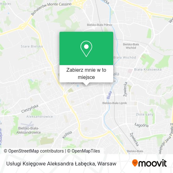 Mapa Usługi Księgowe Aleksandra Łabęcka