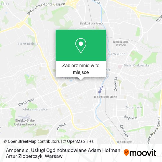 Mapa Amper s.c. Usługi Ogólnobudowlane Adam Hofman Artur Zioberczyk