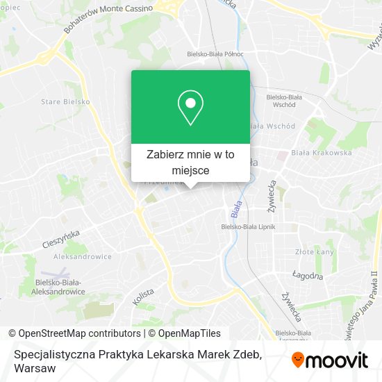 Mapa Specjalistyczna Praktyka Lekarska Marek Zdeb