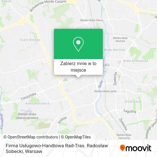 Mapa Firma Usługowo-Handlowa Rad-Tras. Radosław Sobecki