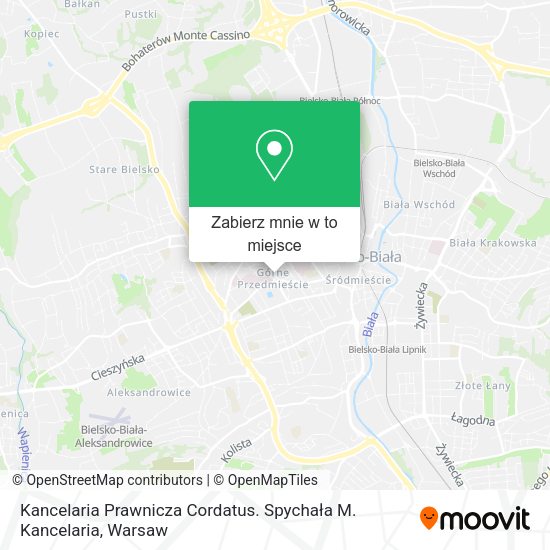 Mapa Kancelaria Prawnicza Cordatus. Spychała M. Kancelaria