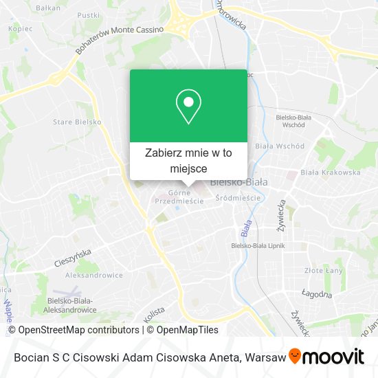 Mapa Bocian S C Cisowski Adam Cisowska Aneta