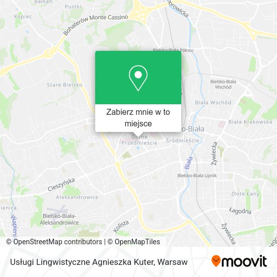 Mapa Usługi Lingwistyczne Agnieszka Kuter