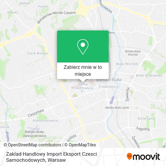 Mapa Zaklad Handlowy Import Eksport Czesci Samochodowych