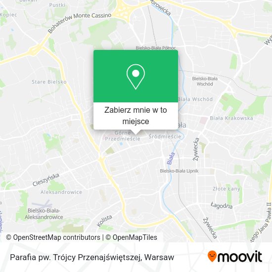 Mapa Parafia pw. Trójcy Przenajświętszej