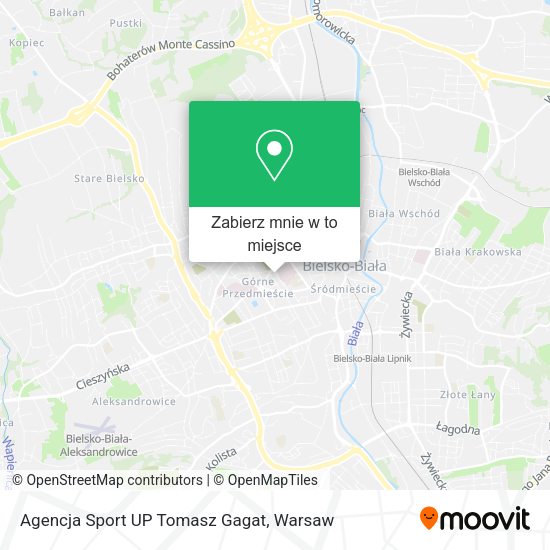 Mapa Agencja Sport UP Tomasz Gagat