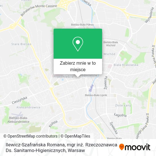 Mapa Ilewicz-Szafrańska Romana, mgr inż. Rzeczoznawca Ds. Sanitarno-Higienicznych